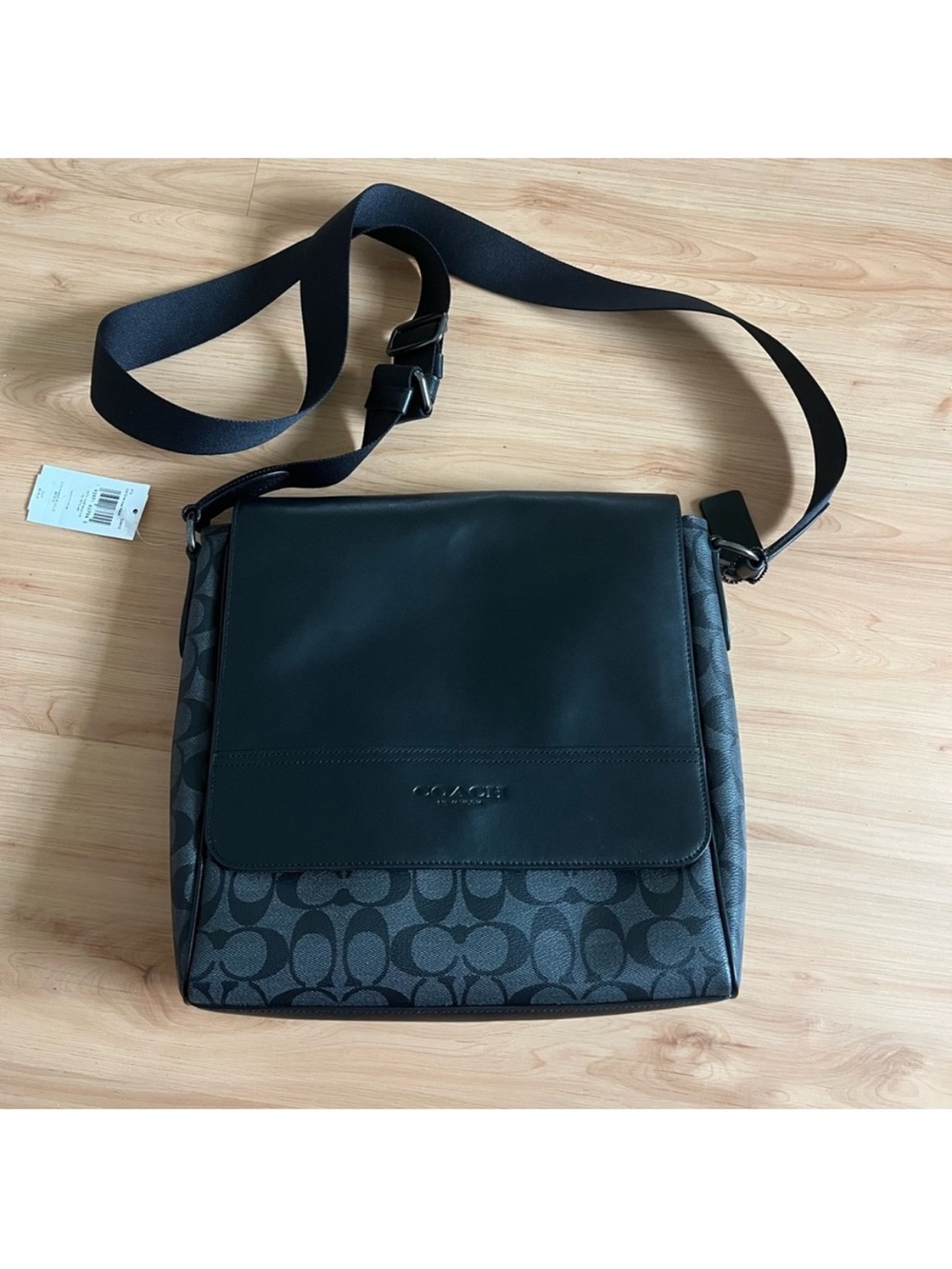 Coach Huston Signature Charcoal Black # 573 - Picture 4 of 13